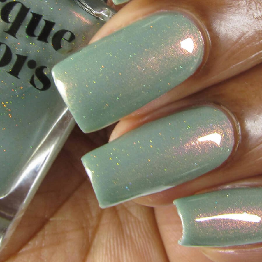 Sparkle Light Green Polish – Image 2