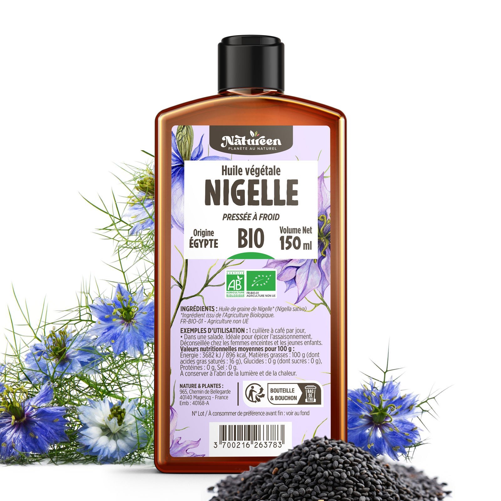 Black Seed Oil - Natureen | Planet Naturally - Pure, Natural, and Cold-Pressed