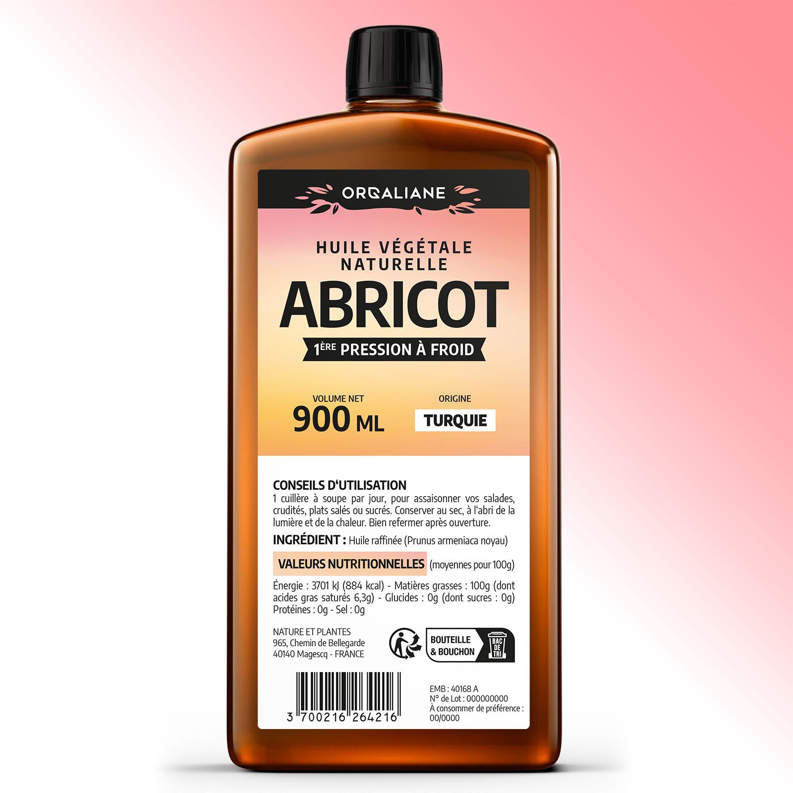 Apricot Kernel Oil - Pure and Natural Vegetable Oil - Cold-Pressed - Image 4