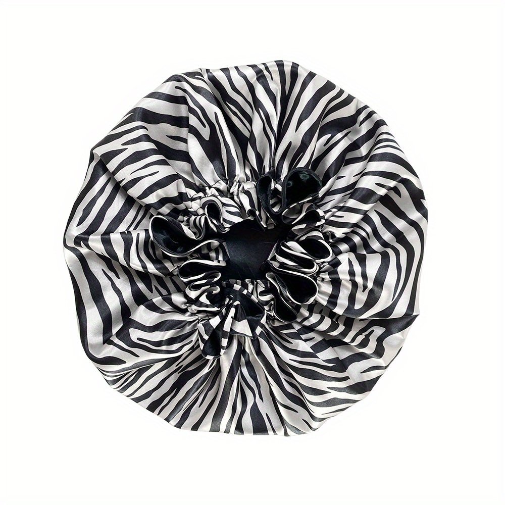 Women Satin Bonnet Cap Double Layer Y Big Bonnet for Lady Printing Sleep Cap Head Wrap - Image 49