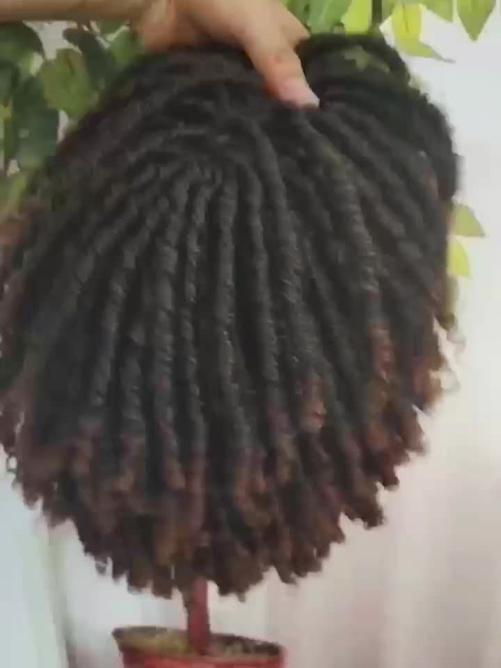 Dreadlock Wigs for Women Short Curly Big Afro Braided Wigs Faux Locs Twist Braiding Synthetic Wigs - Image 13