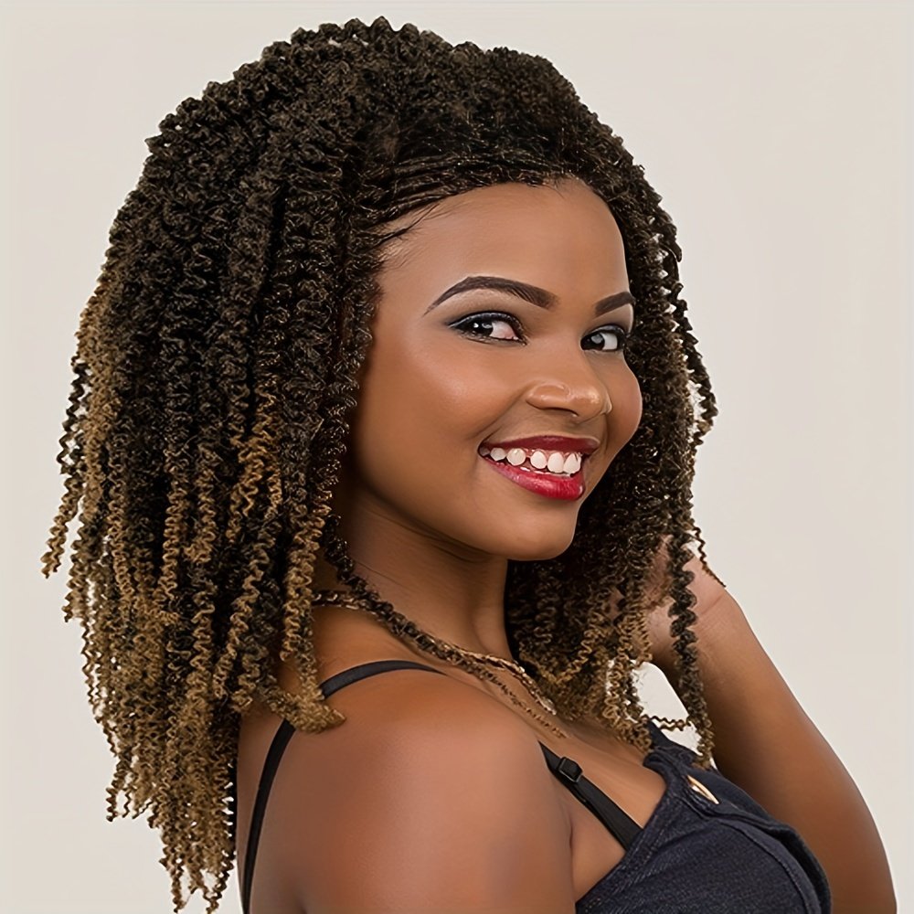 Braids Wig Curly Braids Wig Synthetic Lace Wig Beginners Friendly Heat Resistant Wig For Women