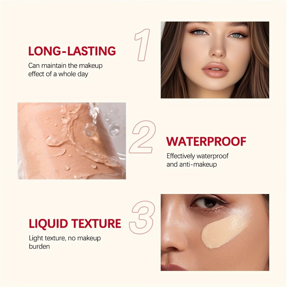 LAKEKRAIN Matte Finish Liquid Foundation - Soft Focus Effect, Lightweight Texture, Long-Lasting Wear, Smooths Skin & Enhances Natural Contours, Multi-Color Shades for All Skin Tones - Image 43