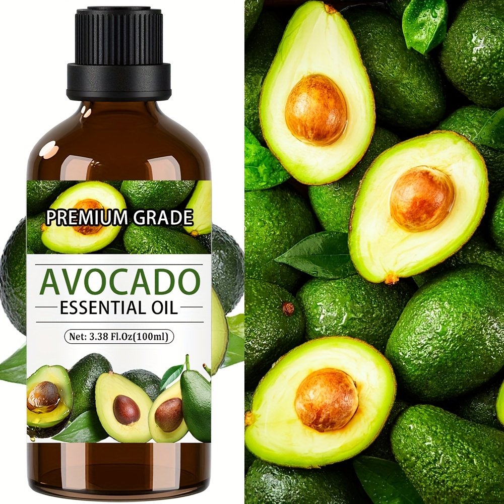 Avocado Essential Oil - Premium Grade, Fruit Extract - Moisturizing, Nourishing Skin - Used for Skin, Hair, Nail Care, Yoga, Shower, Meditation - Skin Care, Cleaning, Hair Care, Massage Essential Oil