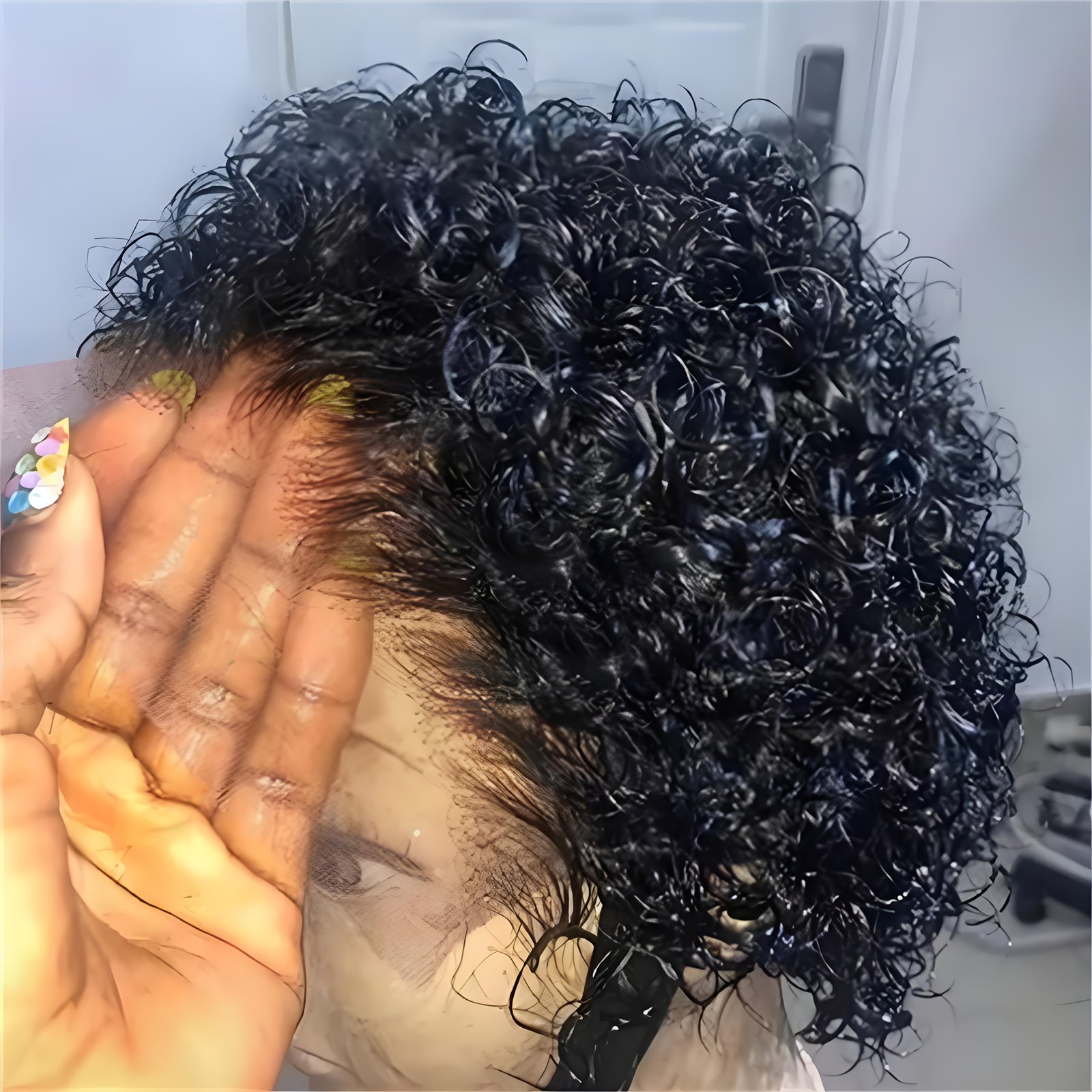 Women'S Natural Look Lace Front Wig - 13X1 Lace Front, Voluminous Curly Pixie Bob, High Density 150%, Everyday And Special Occasion Hairstyle - Brazilian Human Hair Wigs, Elegant Hair Solution, Protective Style, Professional Styling - Image 25