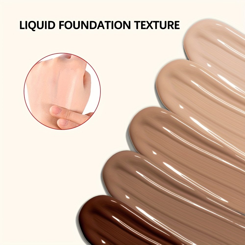 LAKEKRAIN Matte Finish Liquid Foundation - Soft Focus Effect, Lightweight Texture, Long-Lasting Wear, Smooths Skin & Enhances Natural Contours, Multi-Color Shades for All Skin Tones - Image 47