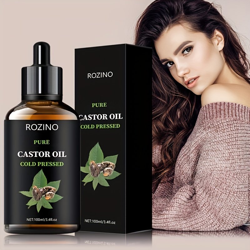 Castor Oil, for Hair Eyelashes And Eyebrows, Castor Oil Cold Pressed Unrefined, Hair for Dry Hair, Skin And Nails - Image 21