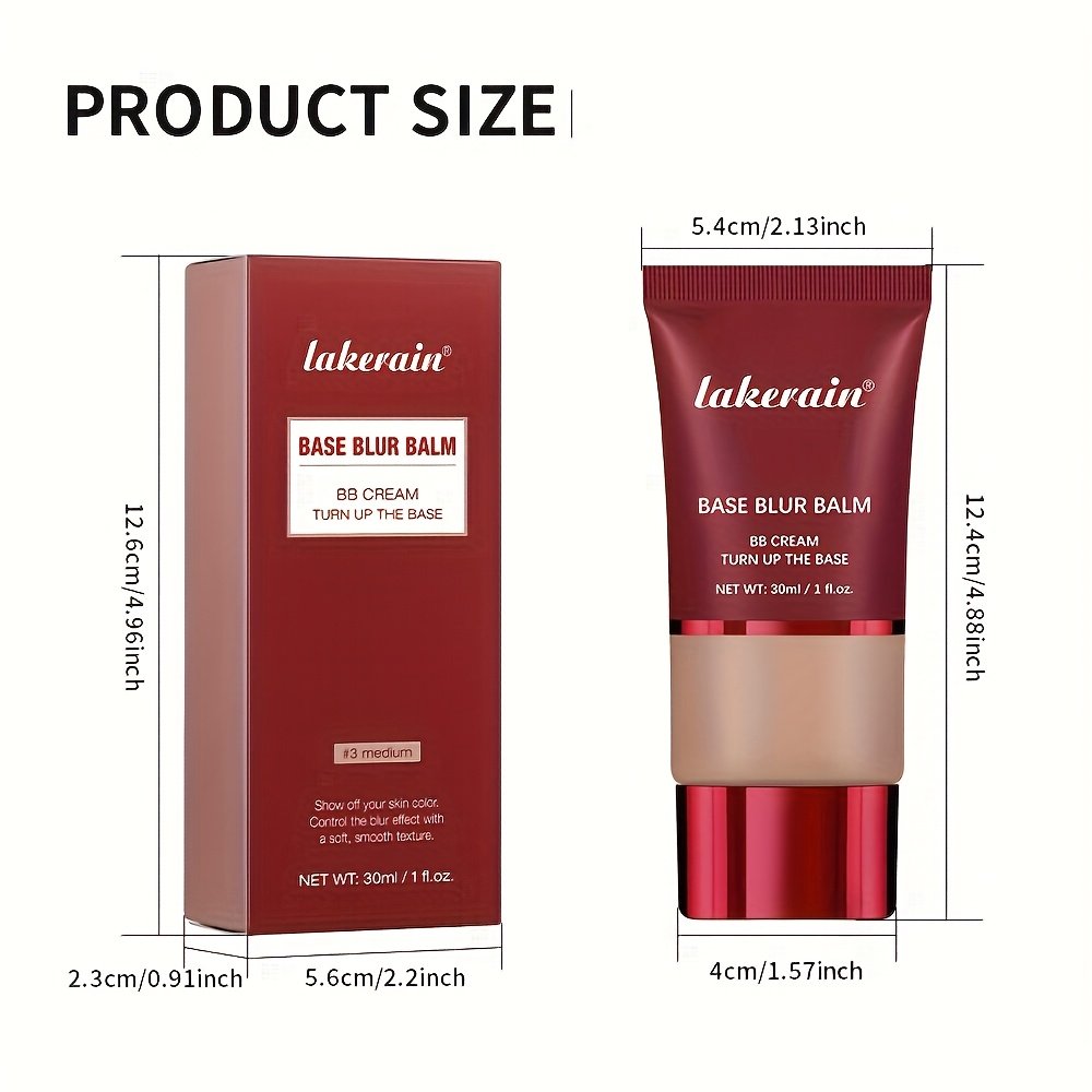 LAKEKRAIN Matte Finish Liquid Foundation - Soft Focus Effect, Lightweight Texture, Long-Lasting Wear, Smooths Skin & Enhances Natural Contours, Multi-Color Shades for All Skin Tones