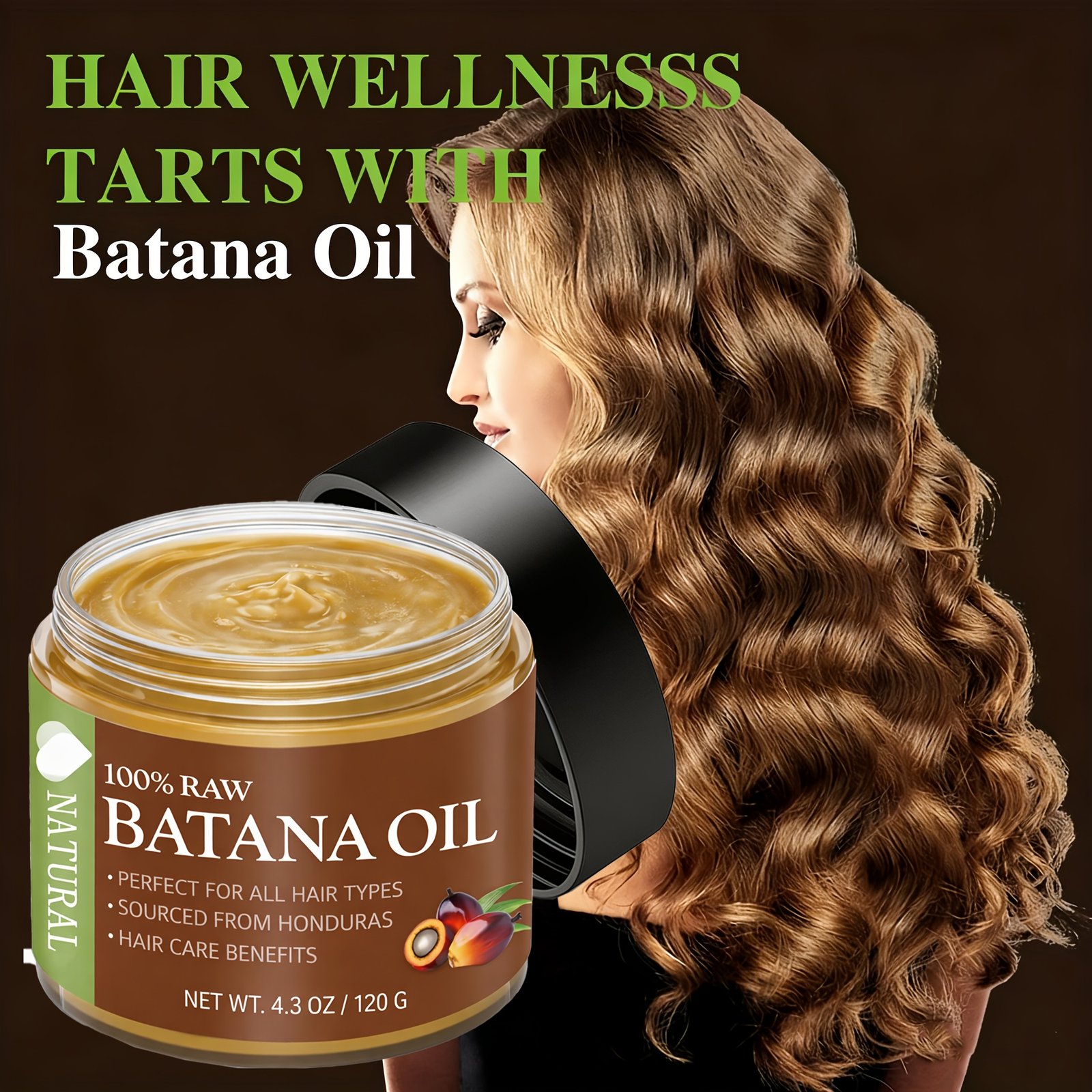 Honduras Batana Hair Oil - Smoothing and Moisturizing Hair Treatment for Dry Hair, for Moisturizing Scalp and Hair Care, Suitable for All Hair Types - 4.2oz. - Image 5