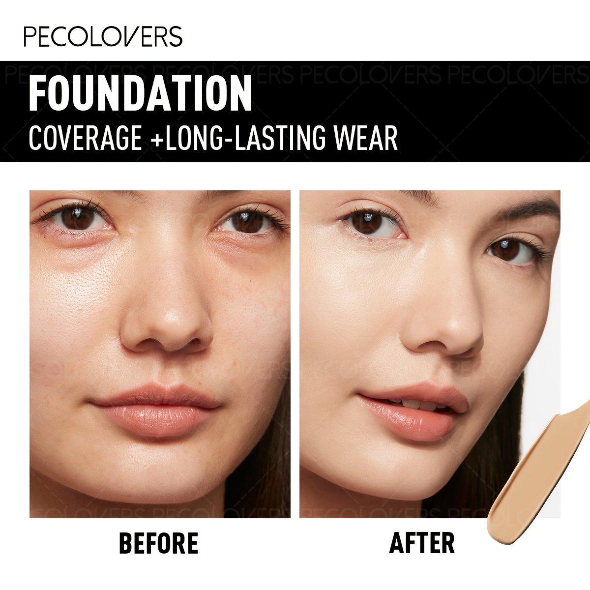 1pc Pro Flawless Liquid Foundation - Full Coverage, Waterproof, Long-Lasting Concealer- Suitable for Daily Use - Image 49
