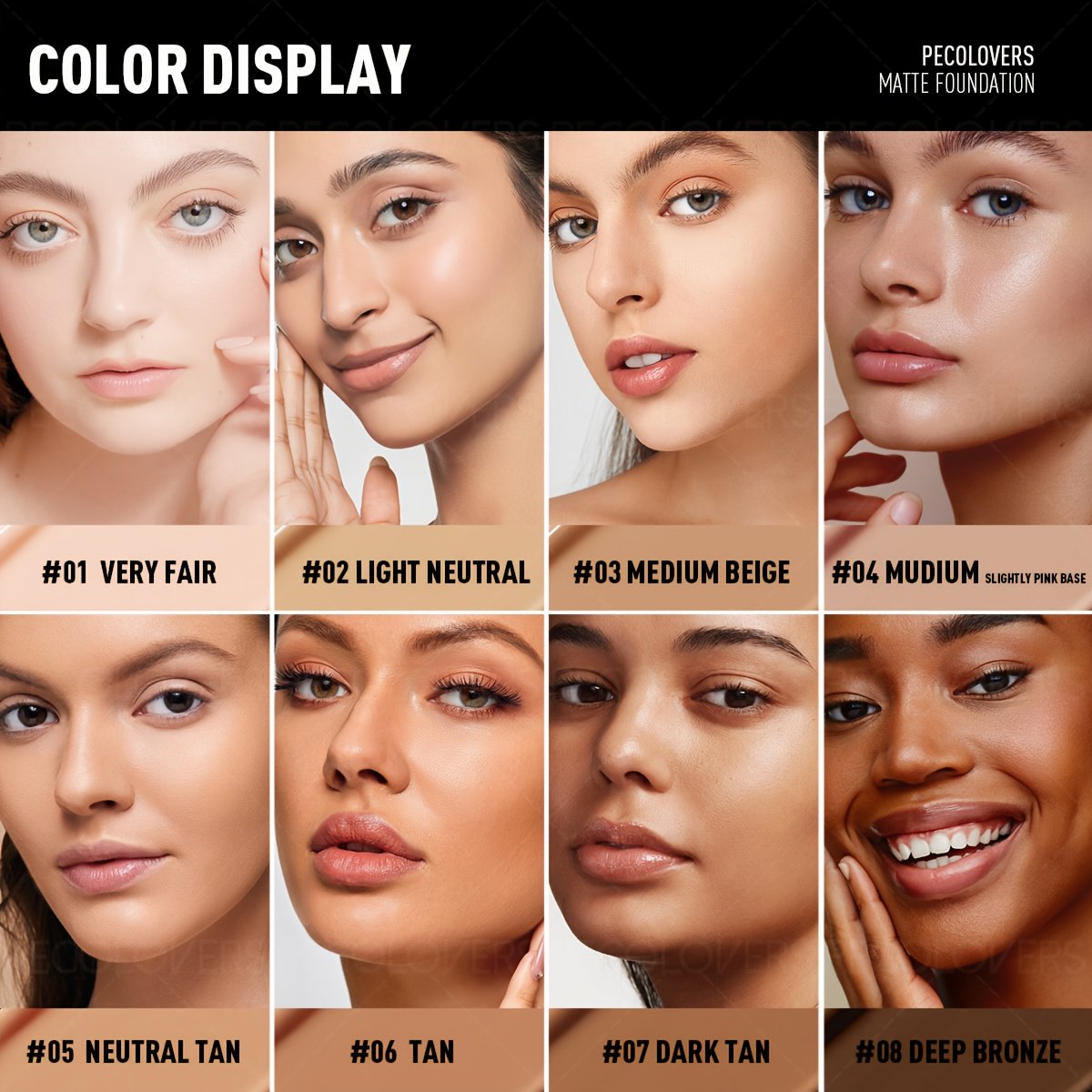 1pc Pro Flawless Liquid Foundation - Full Coverage, Waterproof, Long-Lasting Concealer- Suitable for Daily Use - Image 22