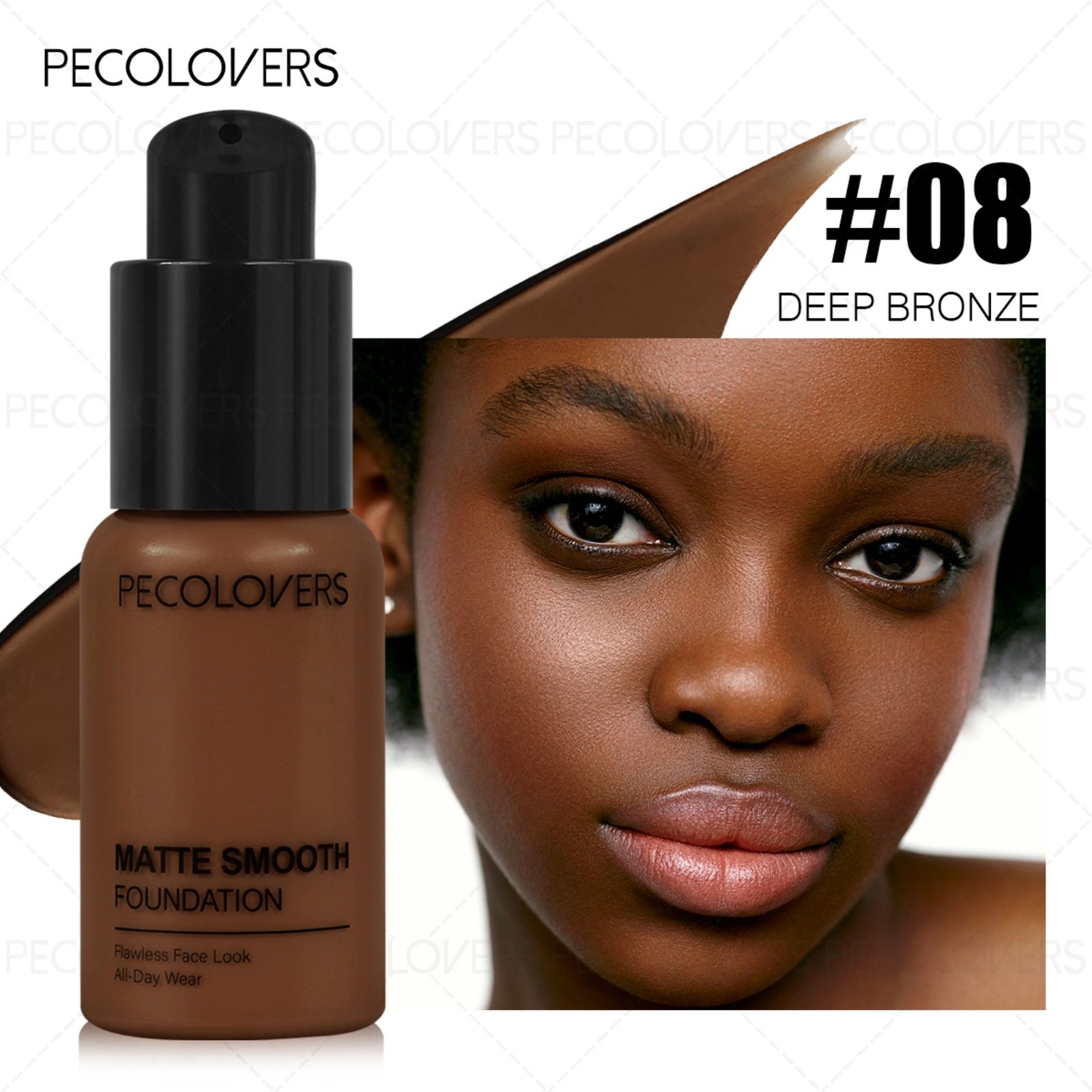 1pc Pro Flawless Liquid Foundation - Full Coverage, Waterproof, Long-Lasting Concealer- Suitable for Daily Use - Image 45