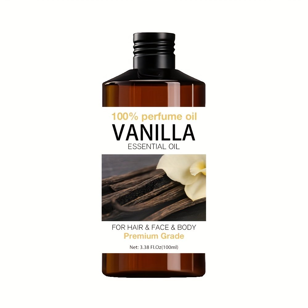 Vanilla Essential Oil, 100Ml/ 3.38 Fl.Oz, 100% Pure Care Grade for Nail, Hair And Skin Care, Massage, Moisturizing Massage Essential Oil for Men And Women, Meditation - Image 2