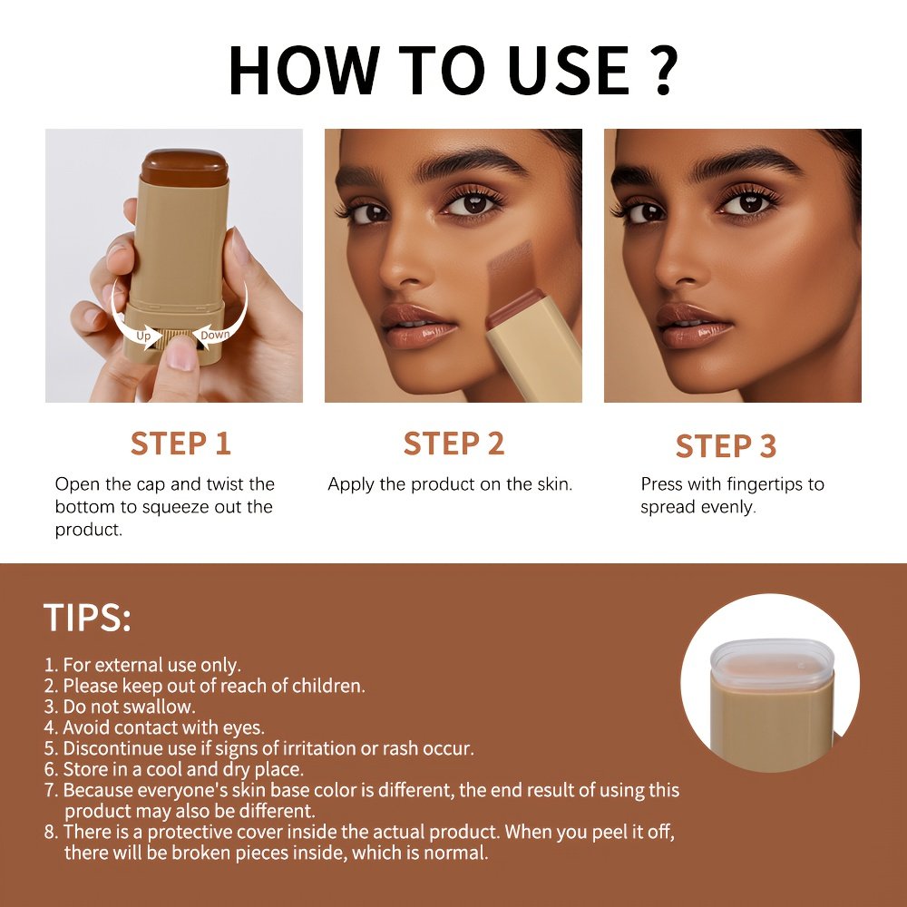 SERUM BOOSTED SKIN TINT + Soft Makeup Puff, Stick Foundation, Spring/summer Foundation Cosmetics, Smooth Light Nude Bronze Color, Concealing Foundation, Waterproof Long-lasting, Nourishing Ingredients Hyaluronic Acid Nicotinamide, for All Makeup - Image 14
