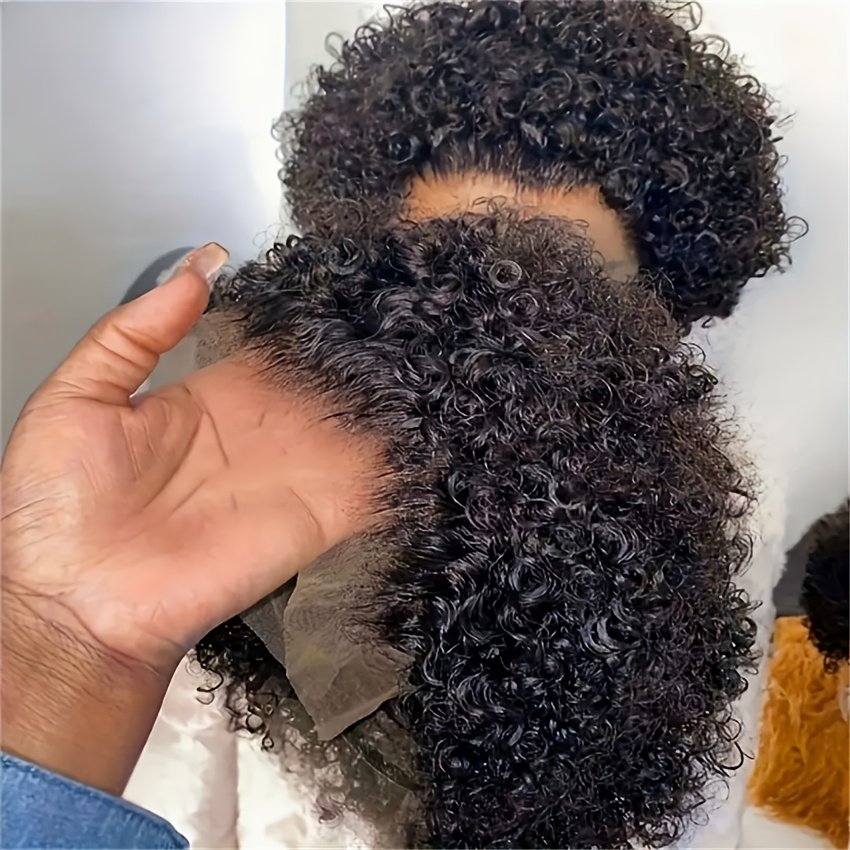 Women’S Natural Look Lace Front Wig – 13X1 Lace Front, Voluminous Curly Pixie Bob, High Density 150%, Everyday And Special Occasion Hairstyle – Brazilian Human Hair Wigs, Elegant Hair Solution, Protective Style, Professional Styling