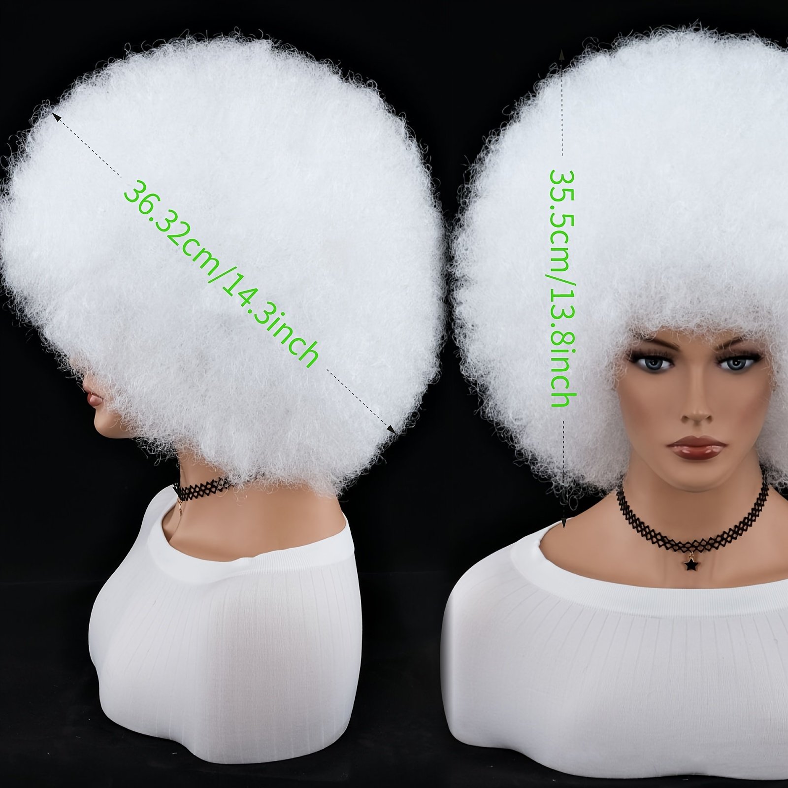Large Short Afro Wig with Big, Soft, And Bouncy Puffy Curls, Perfect for Everyday Wear Without Glue - Image 3