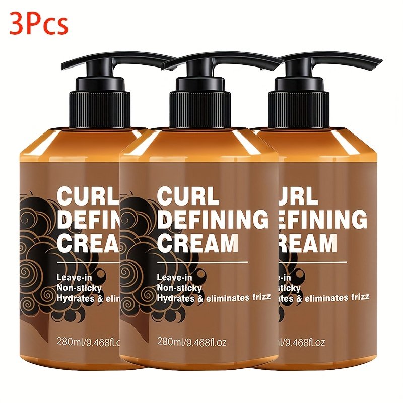 1pc/2pcs/3pcs Curl Defining Cream, infused with Moroccan Argan Oil for long-lasting curl control, elastic curls, and lasting hold. Suitable for wavy and curly hair, ideal for both men and women