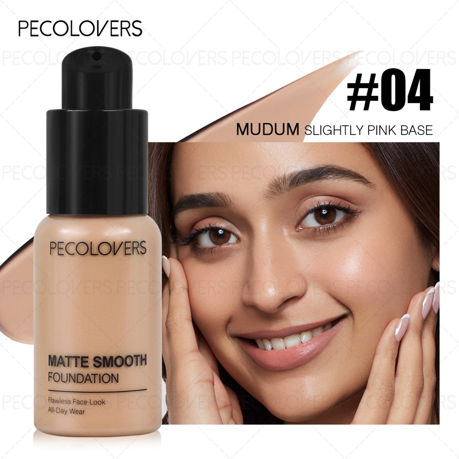 1pc Pro Flawless Liquid Foundation - Full Coverage, Waterproof, Long-Lasting Concealer- Suitable for Daily Use - Image 30