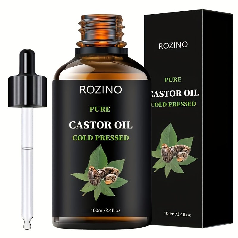 Castor Oil, for Hair Eyelashes And Eyebrows, Castor Oil Cold Pressed Unrefined, Hair for Dry Hair, Skin And Nails - Image 27