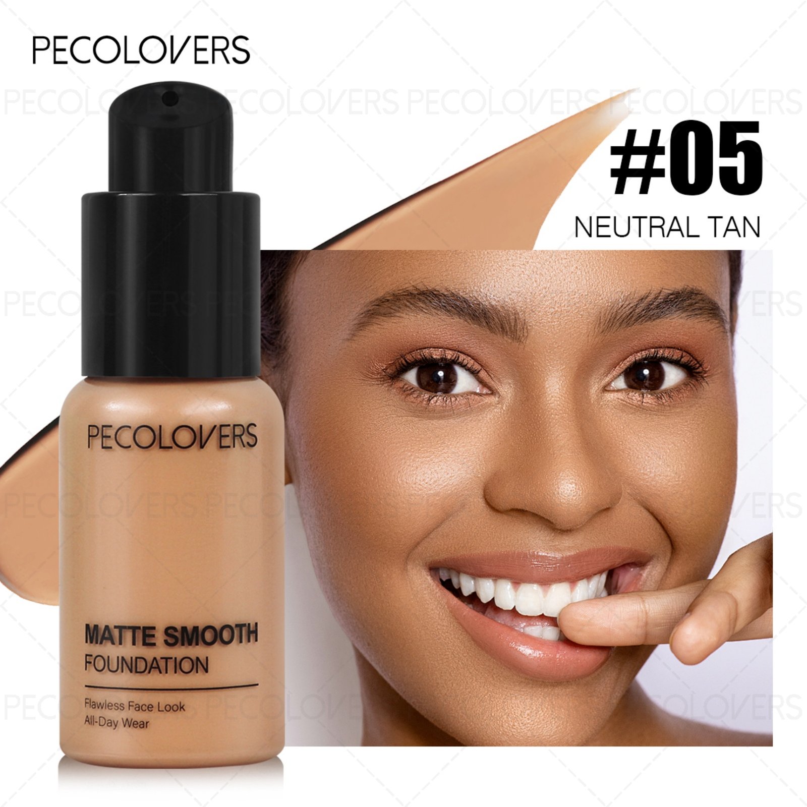 1pc Pro Flawless Liquid Foundation - Full Coverage, Waterproof, Long-Lasting Concealer- Suitable for Daily Use - Image 33