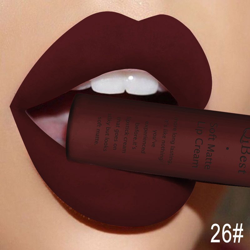 Waterproof Matte Nude Liquid Lipstick Dark Red Black Long Lasting Liquid Lipstick Women Makeup Lipgloss Lip Tint - Image 87