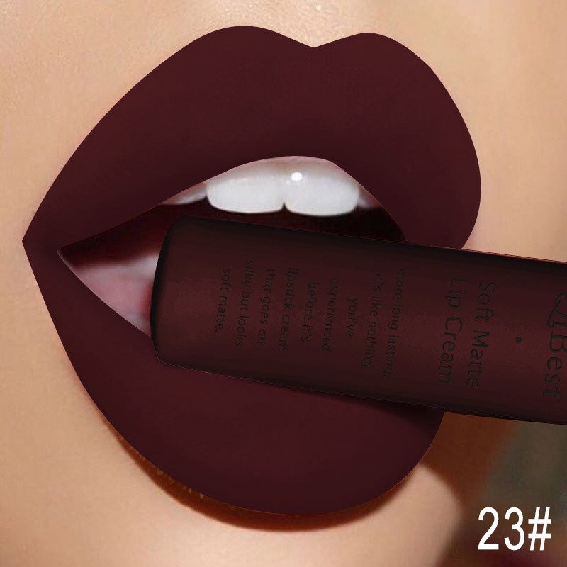 Waterproof Matte Nude Liquid Lipstick Dark Red Black Long Lasting Liquid Lipstick Women Makeup Lipgloss Lip Tint - Image 104