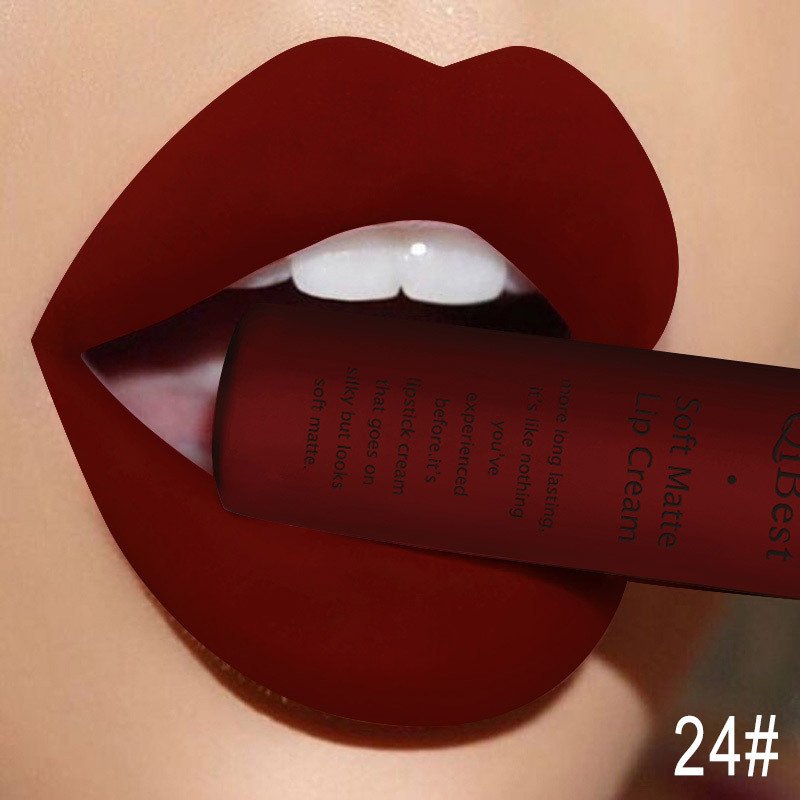 Waterproof Matte Nude Liquid Lipstick Dark Red Black Long Lasting Liquid Lipstick Women Makeup Lipgloss Lip Tint - Image 97