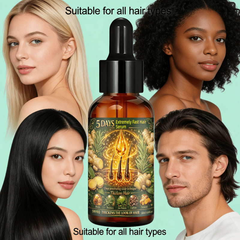 Extremely Fast Hair Builder That Moisturizes and Promotes Plump Skin in Bald Areas, Contains Turmeric, Rosemary, Biotin, Fosters Health Strengthens Hair, Moisturizes Roots and Skin. Christmas Gift/Mother's Day Gift, Make Thin Hair Look Fuller - Image 6