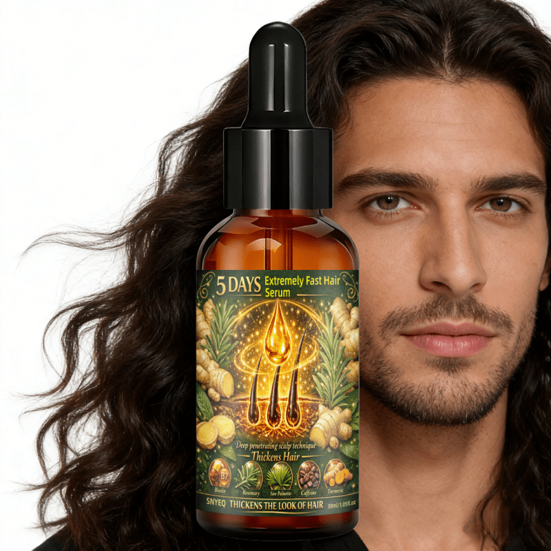 Extremely Fast Hair Builder That Moisturizes and Promotes Plump Skin in Bald Areas, Contains Turmeric, Rosemary, Biotin, Fosters Health Strengthens Hair, Moisturizes Roots and Skin. Christmas Gift/Mother's Day Gift, Make Thin Hair Look Fuller - Image 3
