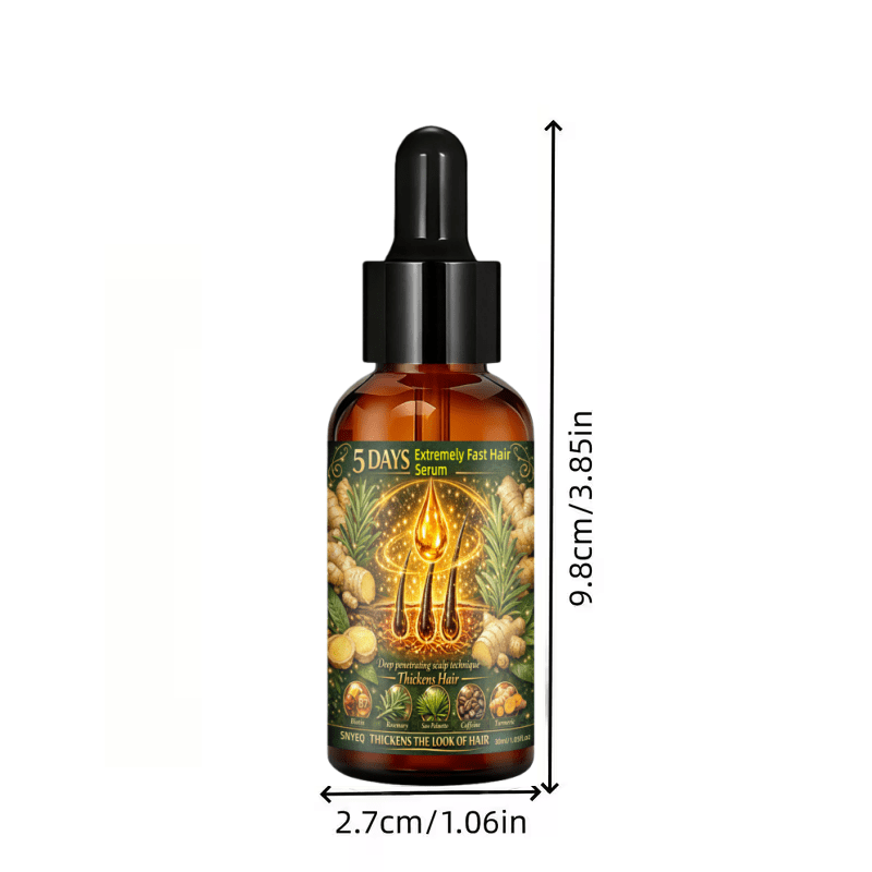 Extremely Fast Hair Builder That Moisturizes and Promotes Plump Skin in Bald Areas, Contains Turmeric, Rosemary, Biotin, Fosters Health Strengthens Hair, Moisturizes Roots and Skin. Christmas Gift/Mother's Day Gift, Make Thin Hair Look Fuller - Image 8